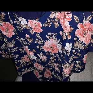 Stretchy Tank w/attached Flowy Semi-Sheer Overlay